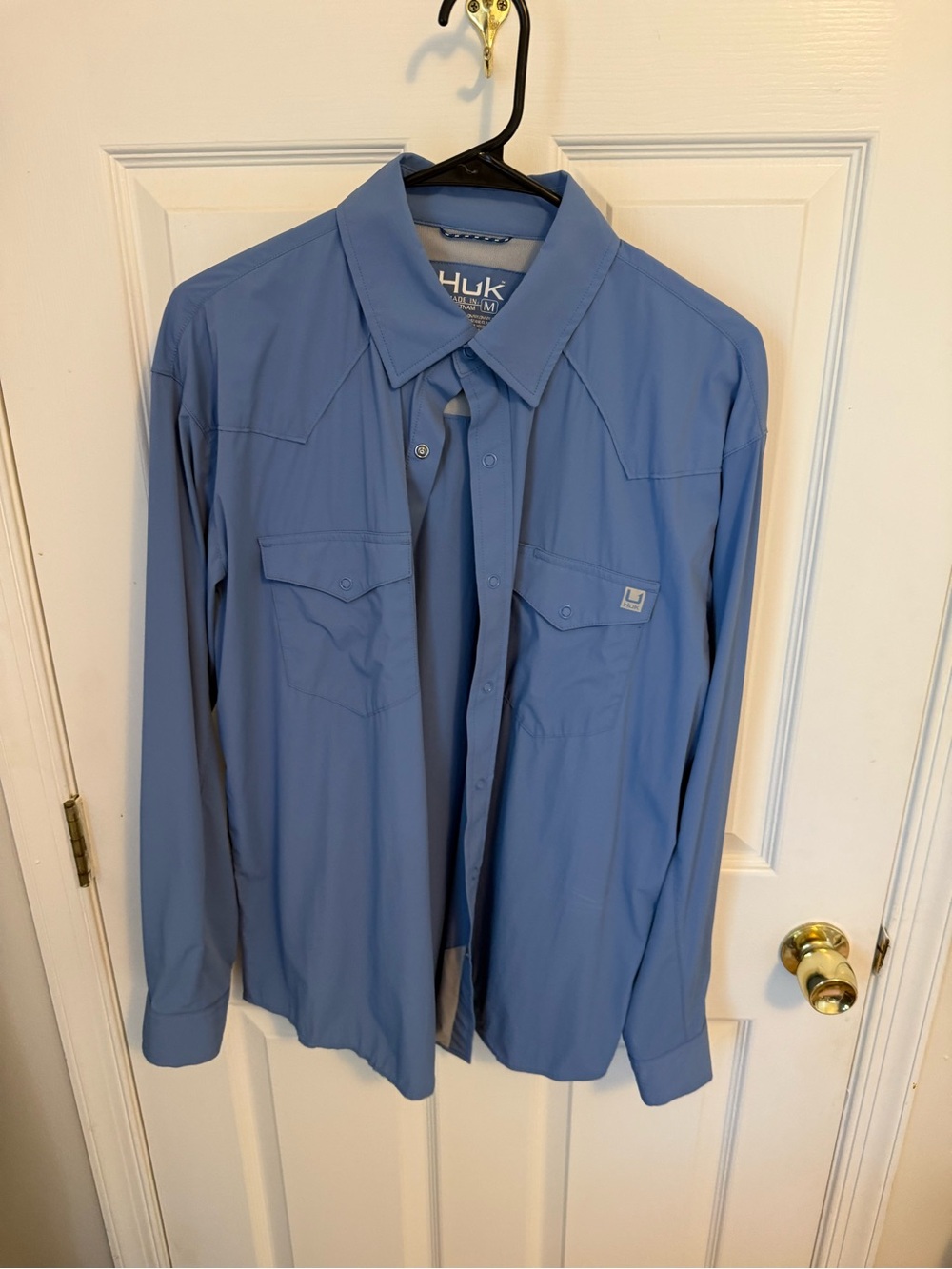 Huk Men's Light Blue Performance Shirt Jacket